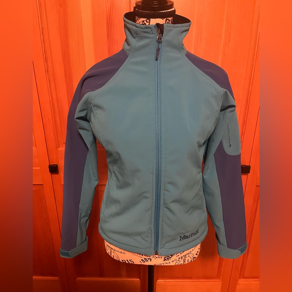 Marmot Women's Teal and Navy Ski Jacket
